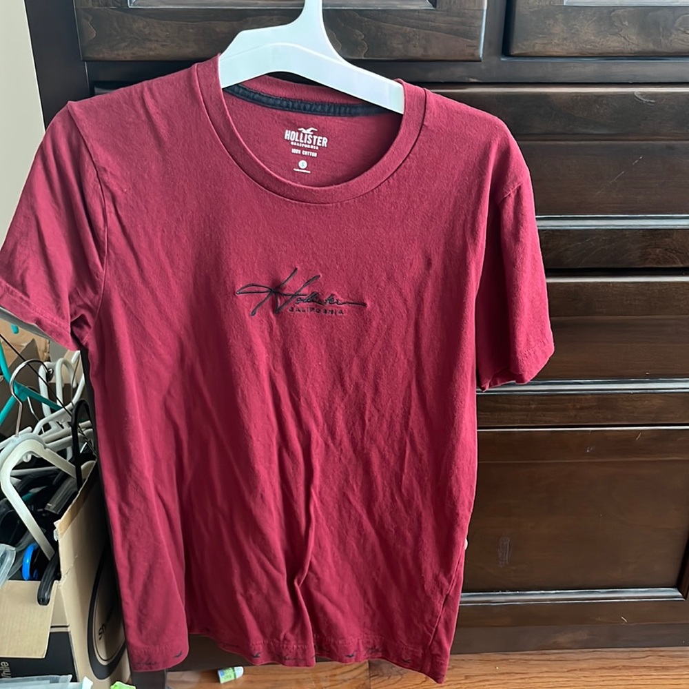 Red Hollister shirt Adult Small